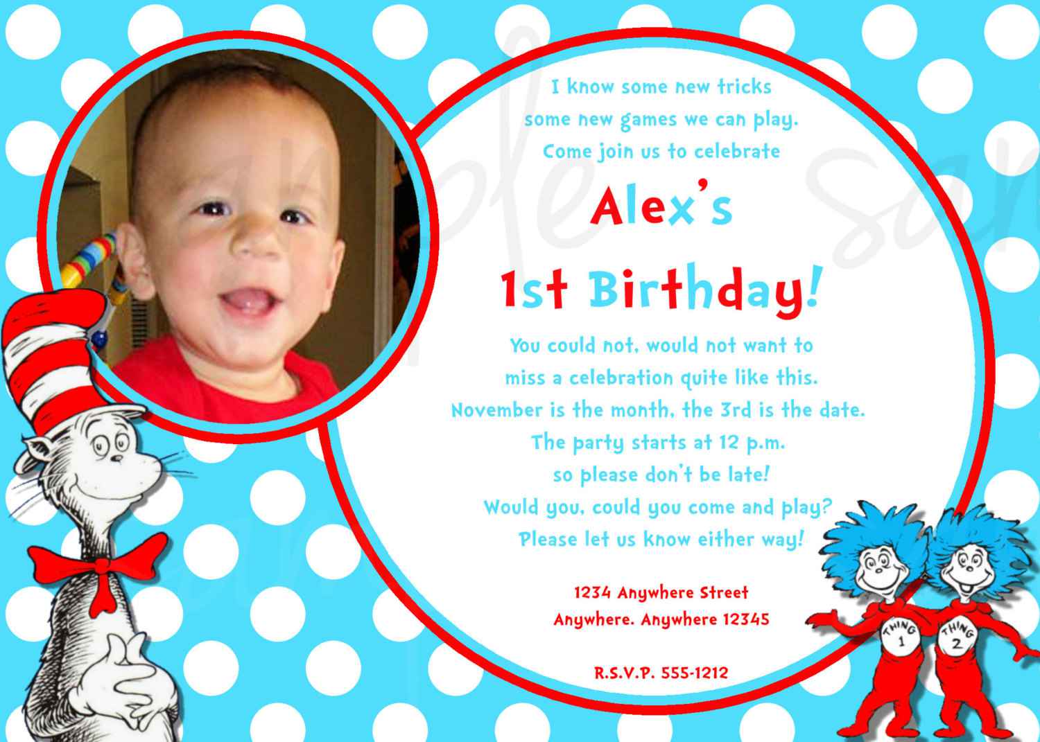 Dr Seuss Invitation Template â Einmaleinshaus Com